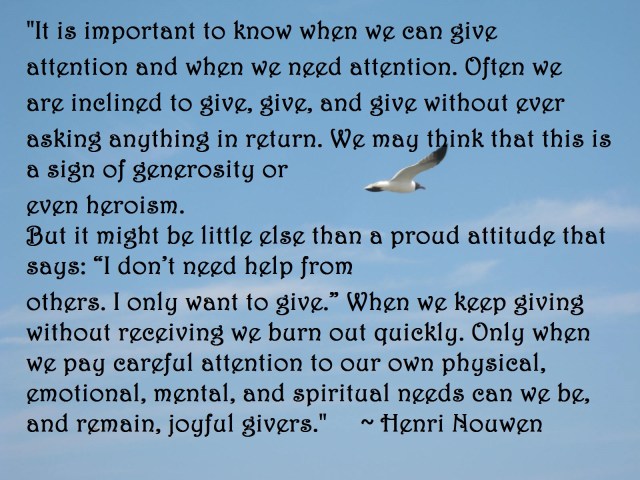 seagull nouwen quote