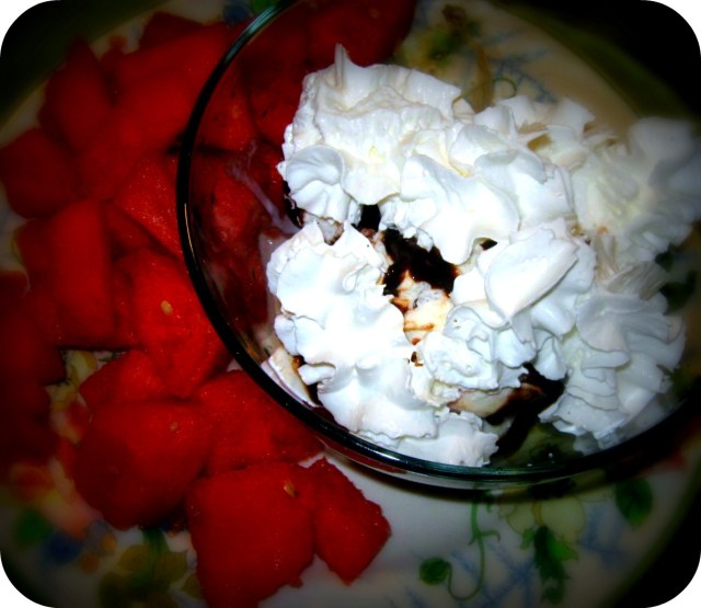 Ice Cream Sundaes & Watermelon for Lunch