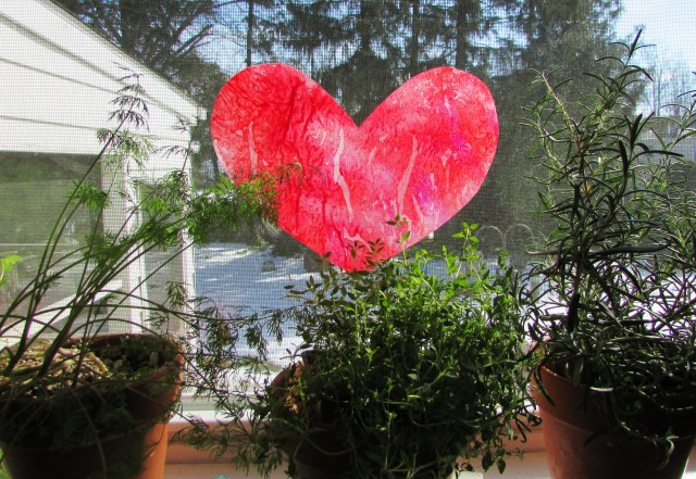 Stained Glass Valentine Heart
